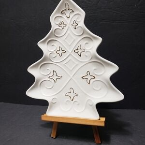 MAGENTA Christmas Tree Platter/Serving Plate